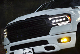 AlphaRex 19-23 Dodge Ram 1500 (No Clsc/Ltd/TRX) NOVA-Series Proj. Headlights Black (Req. Converter) - 0