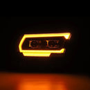 AlphaRex 19-22 Dodge Ram 1500 PRO-Series Projector Headlights Black w/Seq Signal/DRL-4