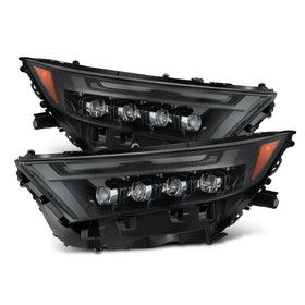 AlphaRex 19-25 Toyota RAV4 (High Trim) NOVA LED Projector Headlights Alpha-Black