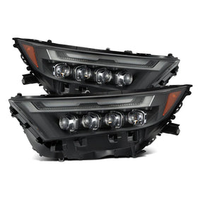 AlphaRex 19-25 Toyota RAV4 (High Trim) NOVA LED Projector Headlights Black