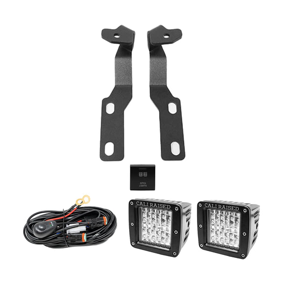 Cali Raised 2019+ Rav4 Ditch Mount Kit For - Led Pods/Toyota Oem SQ Style Ditch Lights Switch