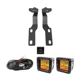 Cali Raised 2019+ Rav4 Ditch Mount Kit -Amber Led Pods/Toyota Oem SQ Style Ditch Lights