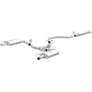 MagnaFlow Cat-Back SS 2.25/2.5in Dual Split Rear Exit Polished 3in Tip 2015 Chev Impala 3.6L V6-1