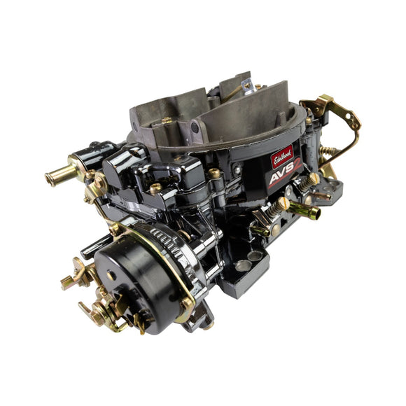 Edelbrock Carburetor AVS2 Series 650 CFM Electric Choke - Black Plasma Finish