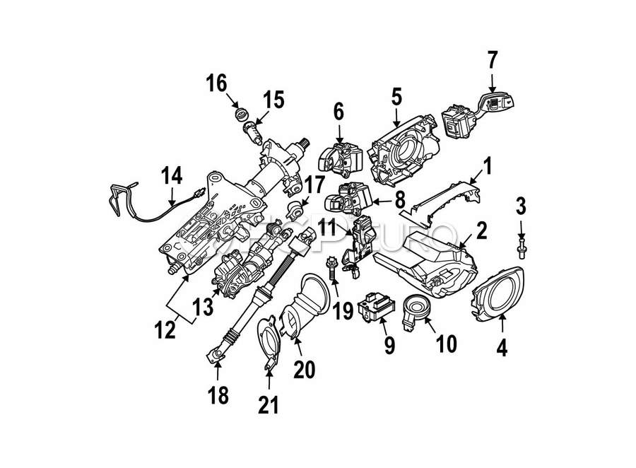 BMW Steering Shaft - Genuine BMW 32306786703