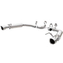 MagnaFlow Axle Back, SS, 2.5in, Competition, Dual Split Polish 4.5in Tip 2015 Ford Mustang Ecoboost-1