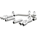 MagnaFlow Axle-Back, SS, 3in, Quad Split Rear 3.5 Tips 2015 Dodge Challenger incl SRT Hellcat-1