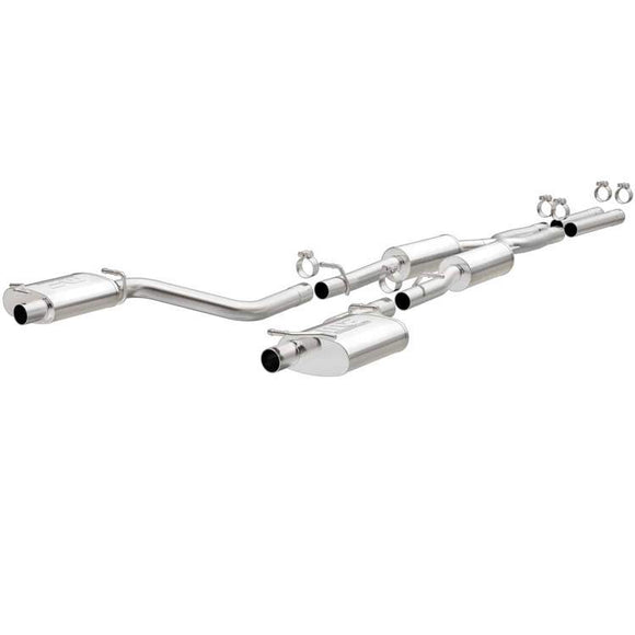 MagnaFlow Cat-Back SS 2.5in Dual Split Rear Exit (OEM Tips) 15-16 Dodge/Chrysler Charger/300 5.7L V8