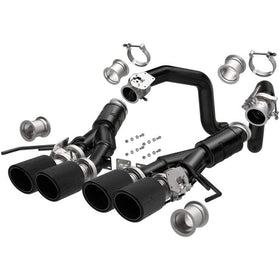 MagnaFlow 14-19 Chevrolet Corvette V8 6.2L GAS Competition Axle Back w/Quad Black Tips 3in Dia