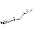 MagnaFlow CatBack 17-18 Honda Civic L4 1.5LGAS Dual Exit Polished Stainless Exhaust-1