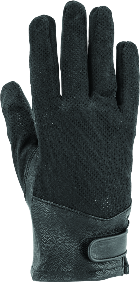 Kuryakyn Leather By River Road Pecos Leather Mesh Gloves Black - Medium