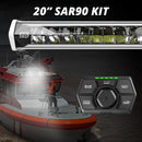 XK Glow SAR90 Light Bar Kit Emergency Search and Rescue Light System White 20In-1