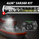 XK Glow SAR360 Light Bar Kit Emergency Search and Rescue Light System White (4) 36In-1