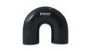 Vibrant 4 Ply Reinforced Silicone Elbow Connector - 1.75in ID x 5.50in Leg 180 Deg Elbow (BLACK)-1