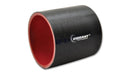 Vibrant Silicone Hose Coupling 1-3/8in I.D. x 3in Long - Gloss Black-1