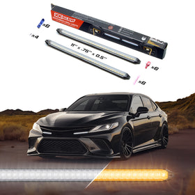 XK Glow 11In Switchback Grill Lights with Start-up Animation & Sequential Turn Signals