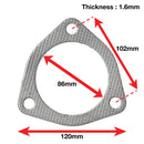 Apexi Muffler Accessories Triangle Muffler Gasket. 3-Bolt (Nissan. Toyota) Turbo-1