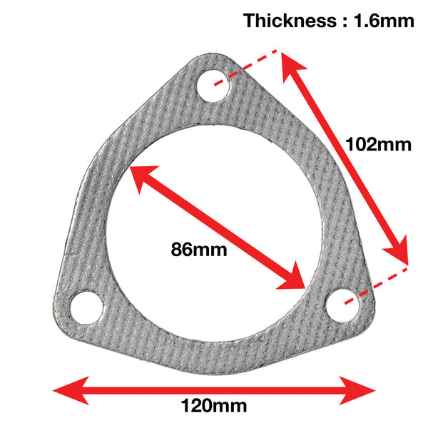 Apexi Muffler Accessories Triangle Muffler Gasket. 3-Bolt (Nissan. Toyota) Turbo