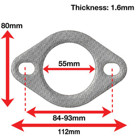 Apexi Muffler Accessories Oval Muffler Gasket. 2-Bolt (Mitsubishi. Toyota) NA P-