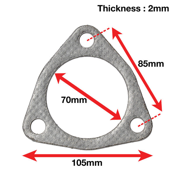 Apexi Muffler Accessories Triangle Muffler Gasket. 3-Bolt (Nissan. Toyota) NA/TB