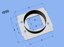 Vibrant MAF SenAdapter Plate Toyota w/ Bosch MAF Sensuse w/ 3in ID filteronly-1