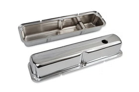 Mr. Gasket Chrome Valve Covers with Baffle 1958-1976 Ford 332-428 FE Engines - 0