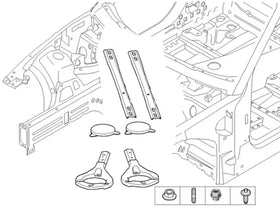 Genuine BMW Strut Brace Kit for E82 128i 135i 135is and 1M