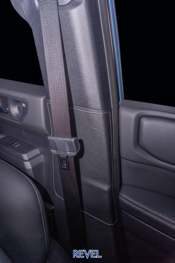 Revel GT Design 23-24 Toyota Land Cruiser Seat Belt Guard (Silver Stitch) 2 pcs/Set