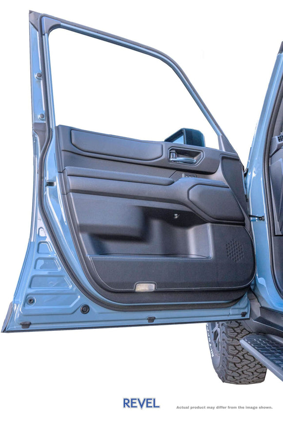 Revel GT Design 23-24 Toyota Land Cruiser Kick Panel Cover (Silver Stitch) 4 pcs/Set