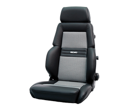 RECARO SEAT EXPERT M DRIVER LEATHER BLACK/HOUNDSTOOTH