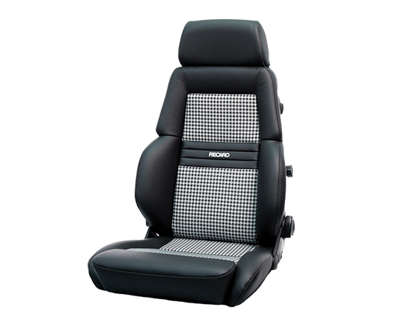 RECARO SEAT EXPERT M DRIVER LEATHER BLACK/HOUNDSTOOTH