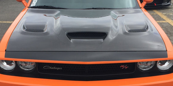 Anderson Composites 15-16 Dodge Challenger Hellcat Carbon Fiber Hood
