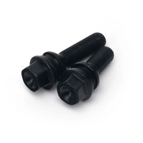 M14x1.5 Black Wheel Bolt for 5-Lug Porsche (Ball Seat)