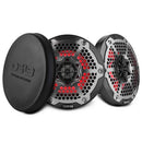 DS18 Hybrid Marine Speaker w/ Driver And RGB LED 6.5in 2-Way 250 Watts RMS 4 ohm Crbn Fiber w/ Cover-1