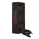 DS18 Ported Enclosure 2x 12in Mids 2x 3.6in Tweeters & 1 x 5.7in Horn Diffuser -Black Carpet-1
