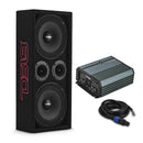 DS18 Ported Enclosure w/ PRO-X8M & PRO-TWX2/FRP-1.2K4 (Not Incl)/Cable/Terminal Incl- Black Carpet-1