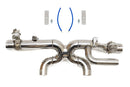 Fabspeed Porsche 991.2 Carrera Valvetronic Center Muffler Bypass X-Pipe (PSE Only)-4