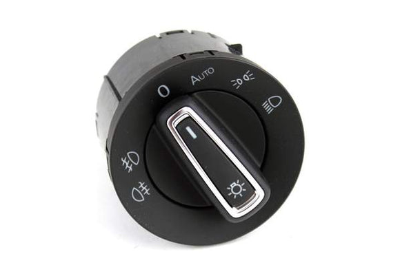 European Headlight Switch For Mk7 | Chrome Trim (Automatic)