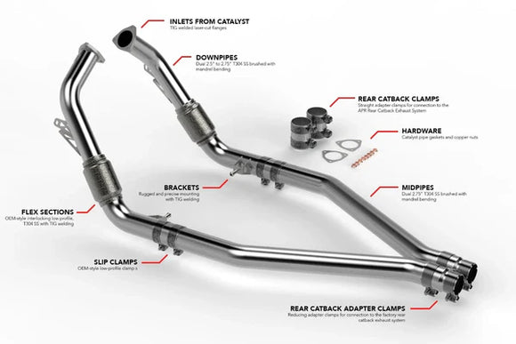 APR Midpipe Exhaust System - Audi B9 SQ5 | MPK0009