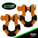Rhino USA 8T Super Shackle 2-Pack (Orange)-1