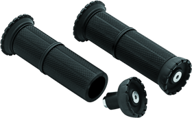 Kuryakyn Riot Universal Grips 1in Satin Black