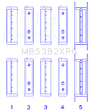 King Subaru EJ20/EJ22/EJ25 (For Thrust in #5 Position) Performance Main Bearing Set - Size STD-2