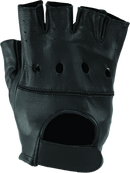 Kuryakyn Leather By River Road Diamond Shorty Gloves Black Womens - Small-1