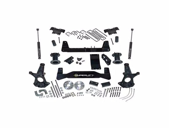 Superlift 14-16 Chevy Silv 1500 4WD 6.5in Lift Kit w/Cast Steel Control Arms & Superlift Rear Shocks