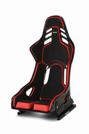 Recaro Podium (Large) CFK Carbon Fiber Right Hand Seat - Black Alcantara/Red Leather-1
