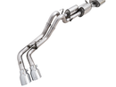 AWE 0FG Exhaust with BashGuard for 3rd Gen Tacoma - Dual Chrome Silver Tips-18