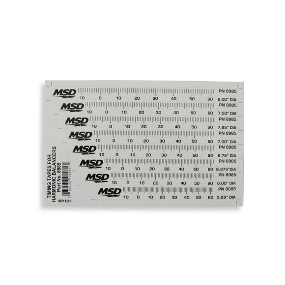 MSD Timing Tape - Harmonic Balancer - 5.25" to 8.00"
