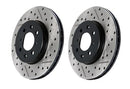 Front (340x30) Stoptech Cross Drilled & Slotted Rotors - VW | Audi-1