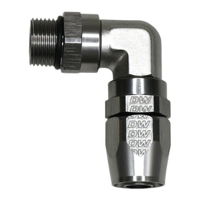 DeatschWerks 10AN ORB Female Swivel 90-Degree Hose End CPE - DW Titanium