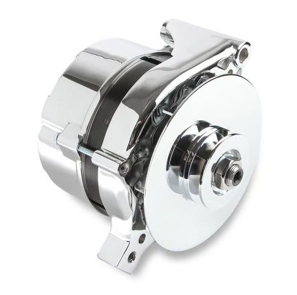 Mr. Gasket Chrome Alternator-Ford 80 Amp
